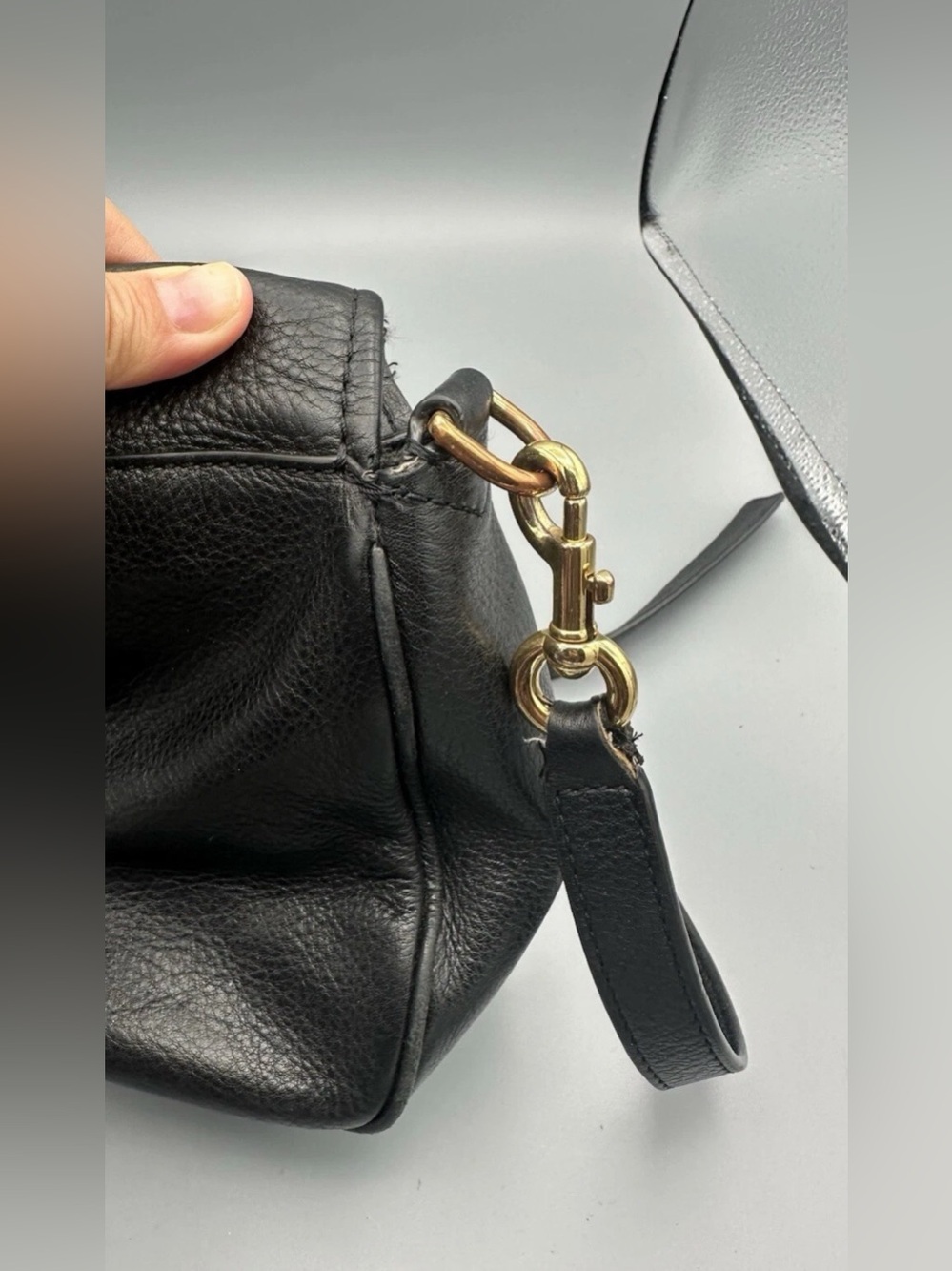 Marc Jacobs Crossbody Bag Black Leather Empire City Mini - Picture 5 of 11